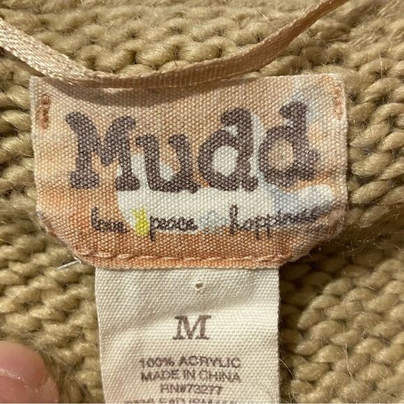 Women's Vintage 90's Y2K Mudd Cropped Knit Sweater Size Medium - Picture 6 of 10